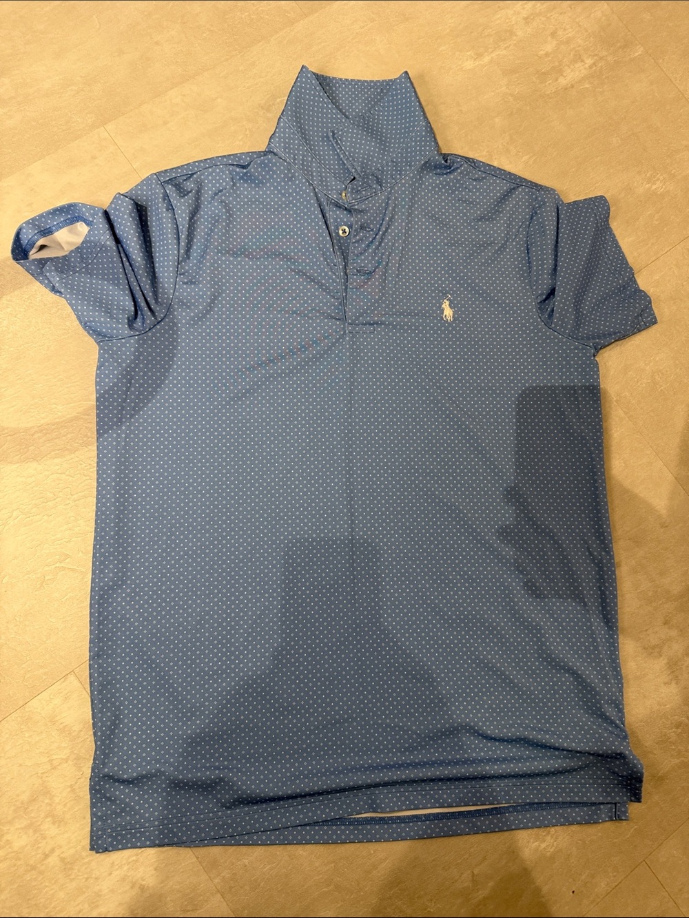 Polo by Ralph Lauren Sky Blue Microdot Polo Shirt